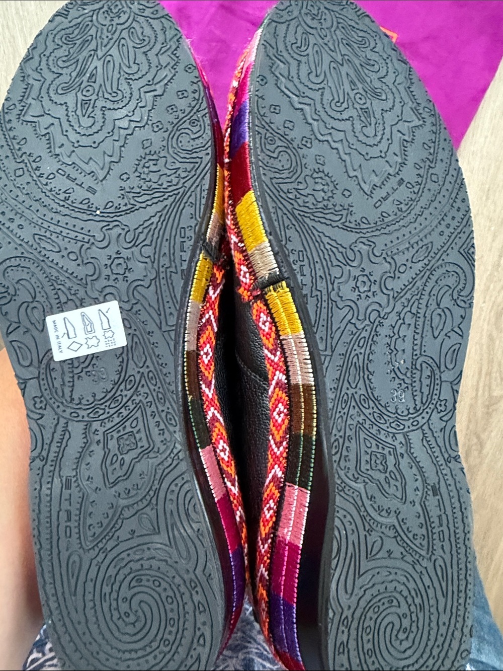 ETRO Women’s EU 39 Multicolor Knee-High Winter Boots Made in Italy New - Picture 4 of 13